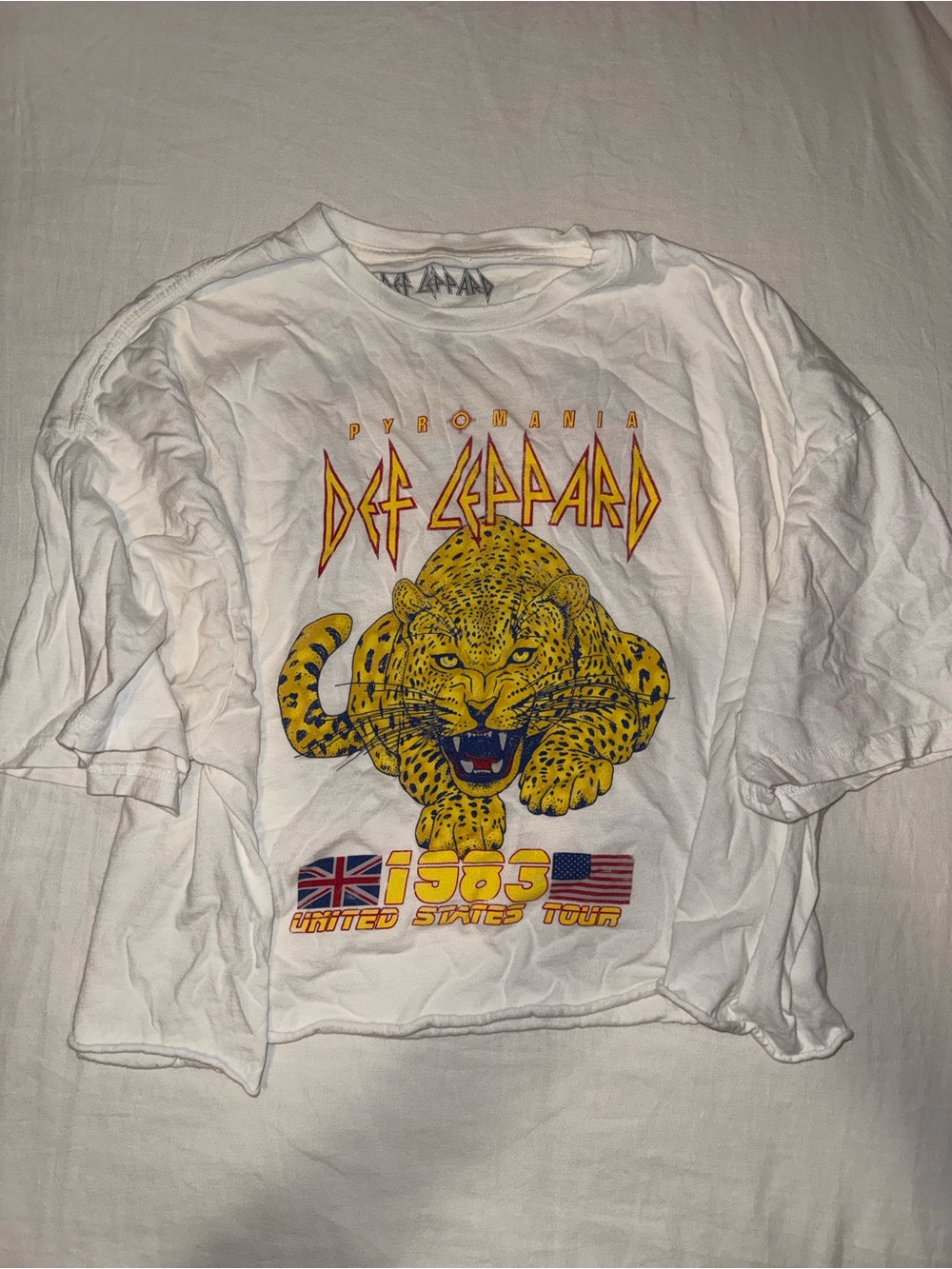 Def Leppard Cropped Concert T-Shirt